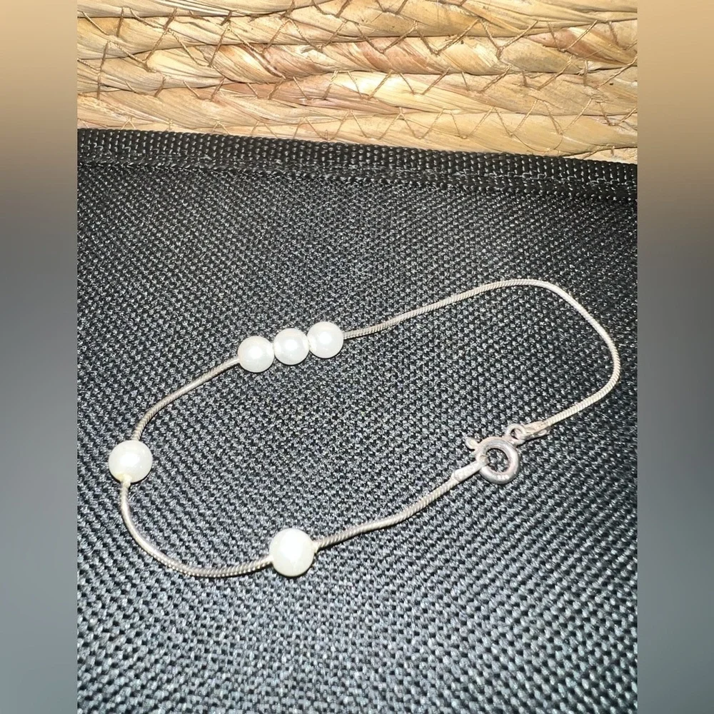 FAS Italy Sterling bracelet With Pearls
